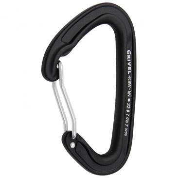 carabiner GRIVEL Plume Wire black