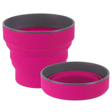 LIFEVENTURE Silicone Ellipse Flexi Mug 0.35 L pink