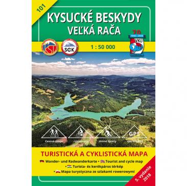 map Kysucke Beskydy, Velka Raca 1:50 000