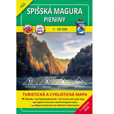 map Spišska Magura, Pieniny 1:50 000