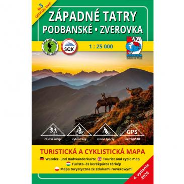 map West Tatras - Podbanske, Zverovka 1:25 000