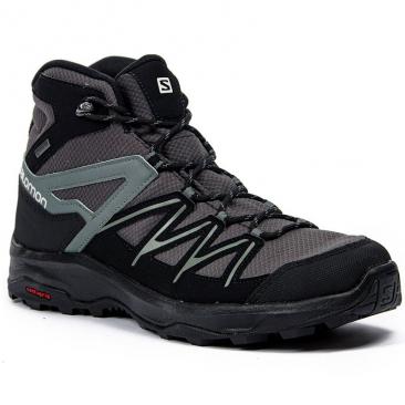 shoes SALOMON Daintree Mid GTX Magma/Black (Size: UK 10.5)