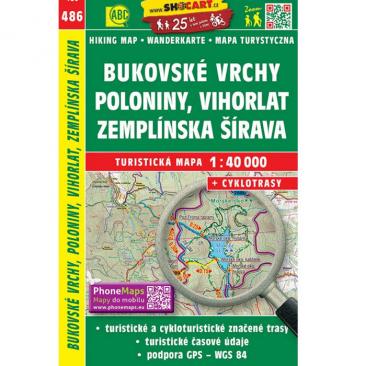 map Bukovské vrchy, Poloniny, Vihorlat 1:40 000