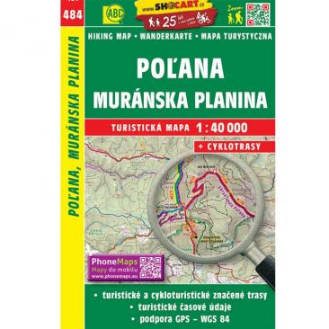 map Poľana, Muránska Planina 1:40 000