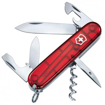 pocket knife VICTORINOX Spartan Transparent red